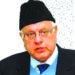 حدبندی کمیشن کا قیام غیر قانونی، مجوزہ رپورٹ لوگوں کو تقسیم کرنے کی مذموم کوشش،نیشنل کانفرنس اپنے اصول پر قائم: فاروق عبداللہ