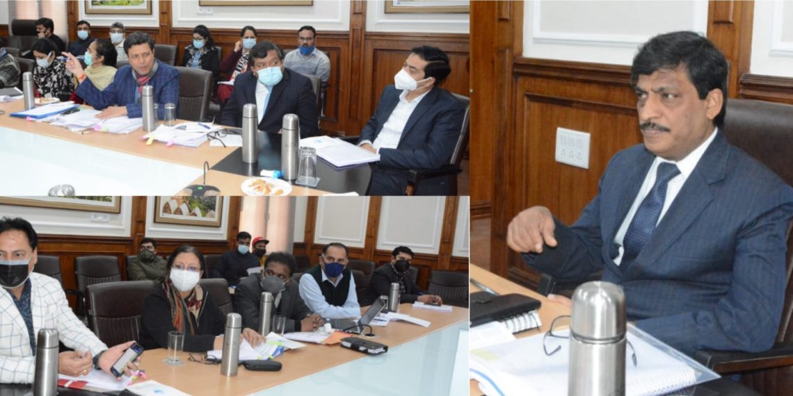 چیف سیکرٹری نے این سی اے پی کے تحت یو ٹی ایکشن پلان کو منظوری دی