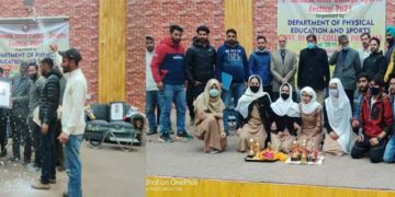 ڈگری کالج پلوامہ میں ’’رومش انٹر کالج اسپورٹس فیسٹیول‘‘ا ختتام پزیر،18کھیلوں کے مقابلوں میں شریک 202ٹیموں کے1400کھلوڑیوں کی شرکت
