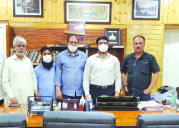 جے کے میڈیا گلڈ کا وفد ڈائریکٹر انفارمیشن سےملاقی