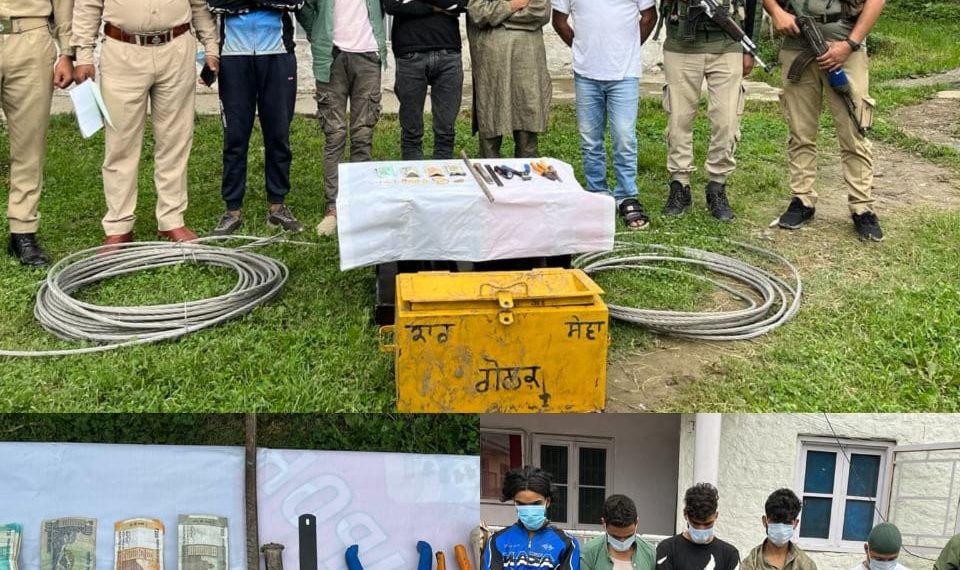 ترال میں مذہبی مقامات میں چوری کرنے والے گروہ کا پردہ فاش، 5افراد گرفتار