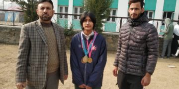 چرسو اونتی پورہ کی سائرہ حمید کا ووشو کھیل میں شاندار کارکردگی
