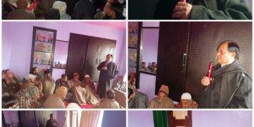 سابق اسمبلی سیکریٹری محمد رمضان نجار نے ڈی ایچ پورہ بلاک کے گاندونی علاقے کا دورہ کیا