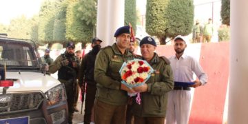 ڈی آئی جی آئی آر پی کشمیر نے لیتھ پورہ میں بٹالین ہیڈ کوارٹر کا دورہ کیا۔