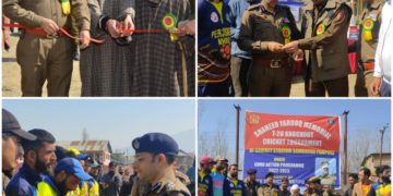 اونتی پورہ میں شہید فاروق میموریل کرکٹ ٹورنامنٹ کا افتاح