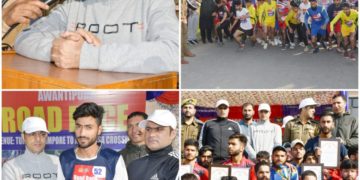 پولیس نے پامپور میں روڈ ریس ایونٹ کا اہتمام کیا