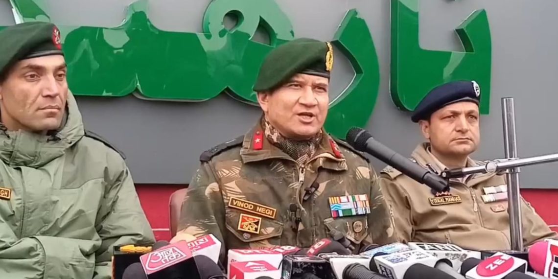 کشمیر میں امن بگاڑنے کی اجازت نہیں دی جائیگی:بریگیڈیئر ونود سنگھ نیگی