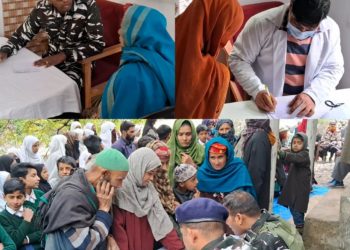 حاجن ترال میں سی آر پی ایف کی جانب سے طبی کیمپ منعقد
