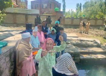 نودل ترال میں بھومی پوجن تقریب کا انعقاد،کشمیری پنڈتوں کی بڑی تعداد کی شرکت
