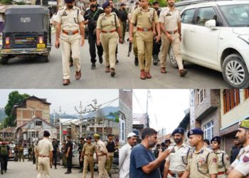 ایس ایس پی بارہمولہ نے قصبہ بارہمولہ میں پیدل دورہ کیا