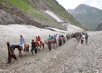 سازگار موسمی صورتحال کے بیچ امرناتھ یاترا2023بغیر خلل کے جاری