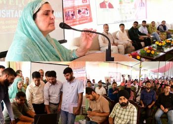 گاندربل میں آیوشمان بھاوا کا اِفتتاح کیا ، بیداری پروگرام کااِنعقاد کیا اور