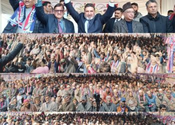 دمحال ہانجی پورہ میں اپنی پارٹی کا عوامی جلسہ
