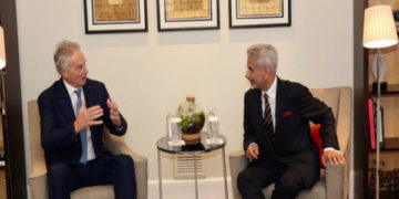  وزیر خارجہجے شنکر نے برطانیہ کے سابق وزیر اعظم ٹونی بلیئر سے ملاقات کی