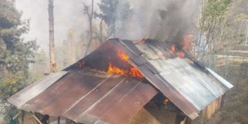 نوگڑی بٹ نور میں آگ کی واردات رہاشی مکان خاکستر