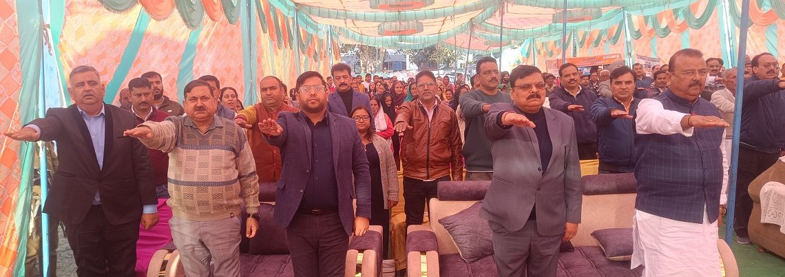آلوک کمار نے پنچایت گڈوال۔ اے اور بلاک وِجے پورہ میں ’و کست بھارت سنکلپ یاترا‘ میں حصہ لیا