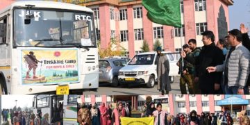 ع ترقیاتی کمشنر کولگام نے پہلگام کی ٹریکنگ مہم کیلئے 60 لڑکیوں کے گرو پ کو ہری جھندی دِکھاکر روانہ کیا