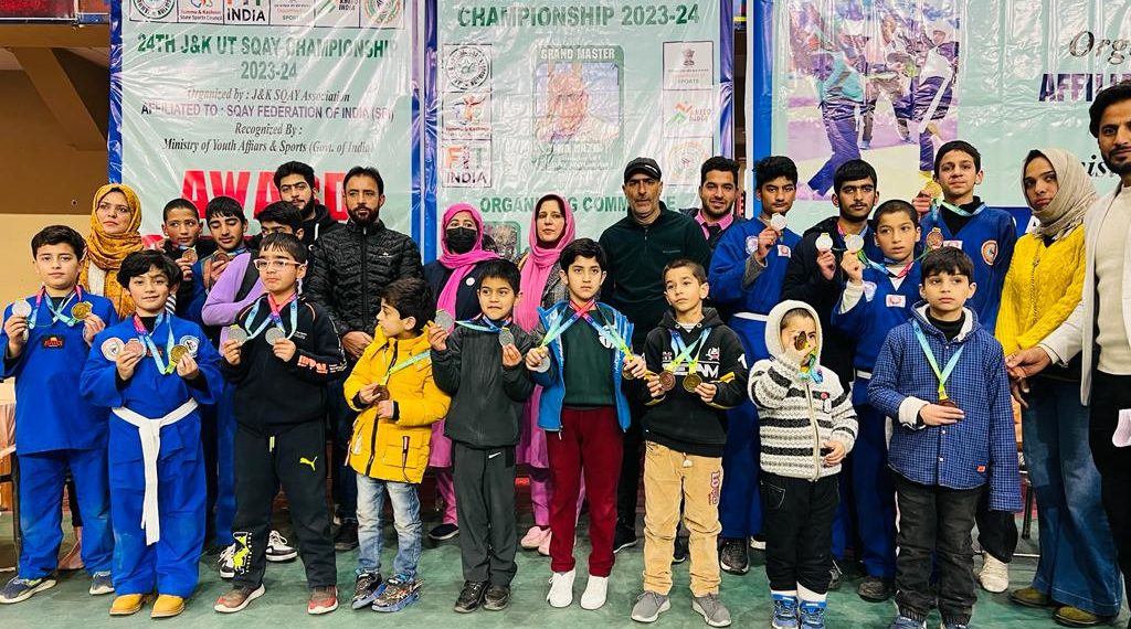 سرینگر میں 24ویں سکائی مارشل آرٹ چمپئن شپ منعقد