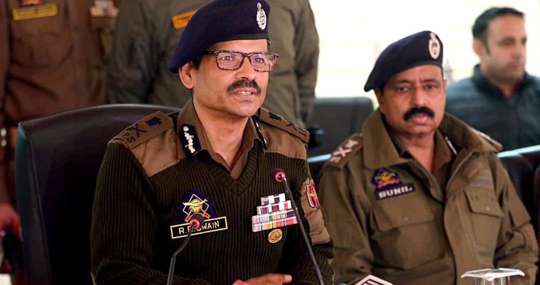 جموں و کشمیر میں دہشت گردی کی بھرتیوں میں سال 2023میں 80 فیصد کمی دیکھی گئی: ڈی جی پی آر آر سوین