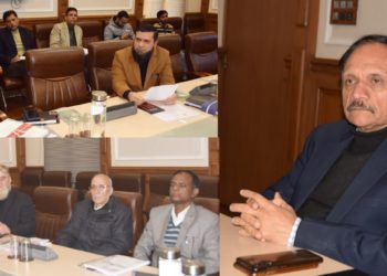 مشیر راجیو رائے بھٹناگر نے جے کے ایچ پی ایم سی کی کارکردگی اور کام کاج کا جائزہ لیا