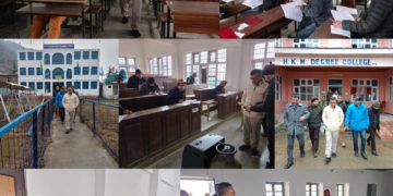ضلع ترقیاتی کمشنر بانڈی پورہ نے جے جے ایس ایس آر بی اِمتحانی مراکز کا معائینہ کیا