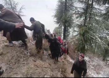 بونیار اوڑی میں سواریوں سے بھری سومو گاڑی حادثے کی شکار