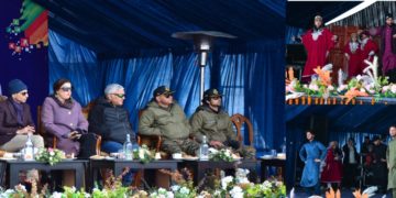 ورلڈ یوتھ فیسٹول میں جموں و کشمیر کی نمائندگی کرنے والے نوجوانوں اور پدم شری ڈاکٹر کے این پنڈتا نے لیفٹیننٹ گورنر سے ملاقات کی