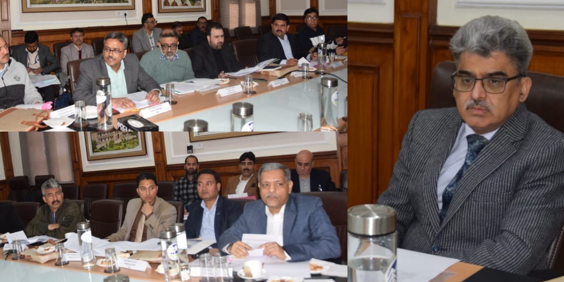 چیف سیکرٹری نے آر بی آئی کی طرف سے بلائی گئی 34 ویں یو ٹی ایل سی سی میٹنگ کی صدارت کی