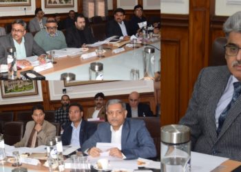 چیف سیکرٹری نے آر بی آئی کی طرف سے بلائی گئی 34 ویں یو ٹی ایل سی سی میٹنگ کی صدارت کی