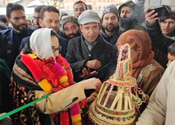Dr  Andrabi inaugurated newly constructed Deodi & Utility Complex at Chrar-e-Sharief today