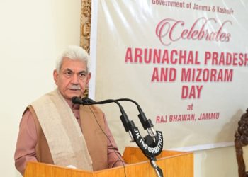 جموںوکشمیر راج بھون نے ارونا چل پردیش اور میز ورم کی ریاست کا یوم تاسیس منایا
