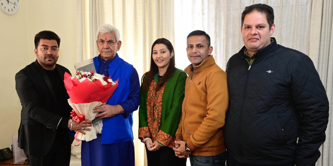 صدر جے کے این پی ایف تریکوٹہ نگر ٹریڈرس ایسوسی ایشن کے وفد نے لفٹینٹ گورنر سے ملاقات کی