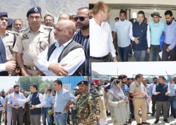 ڈی سی سری نگر نے امرناتھ یاترا ٹرانزٹ کیمپ پانتھا چوک کا دورہ کیا