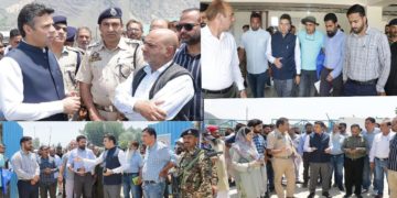 ڈی سی سری نگر نے امرناتھ یاترا ٹرانزٹ کیمپ پانتھا چوک کا دورہ کیا