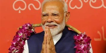 نریندر مودی بہ اتفاق رائے قومی جمہوری اتحاد (NDA) کا لیڈر منتخب