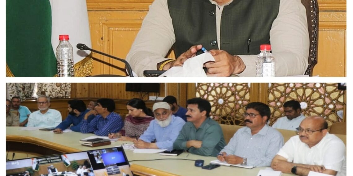صوبائی کمشنر کشمیر نے گریٹر سری نگر کیلئے جامع سیوریج سکیم کے کام کی پیش کا جائزہ لیا