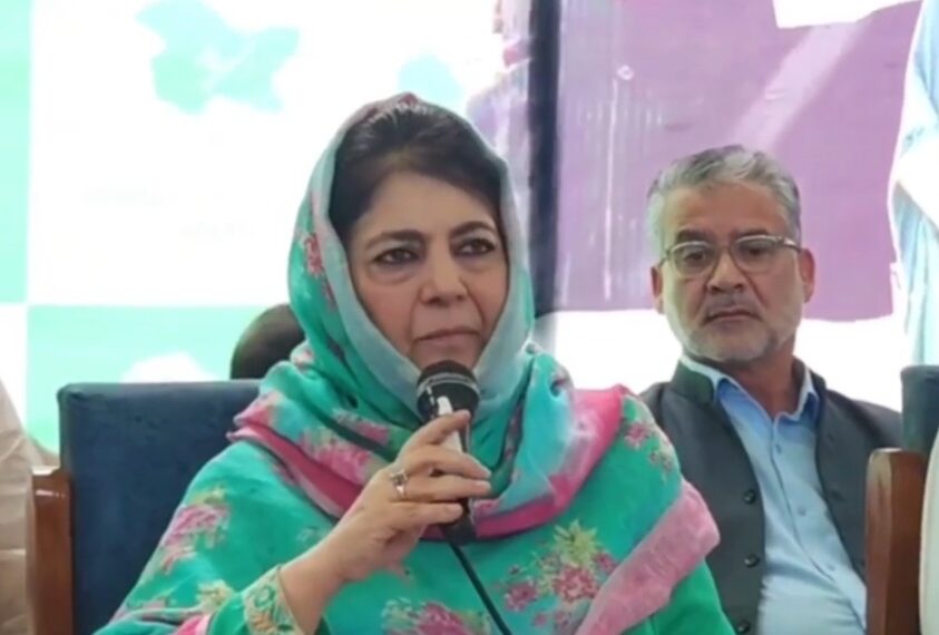 اگر پی ڈی پی کے ایجنڈے کو قبول کیا گیا تو این سی اور کانگریس اتحاد کی حمایت کریں گے: محبوبہ مفتی