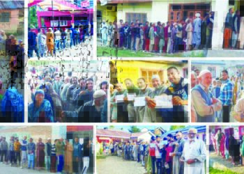 جموں کشمیراسمبلی انتخابات کے پہلے مرحلے میں 58.85فیصد پولنگ درج