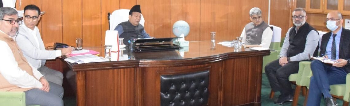 عبدالرحیم راتھر نے نئے قانون ساز اسمبلی کمپلیکس پر کام کی پیش رفت کا جائزہ لیا