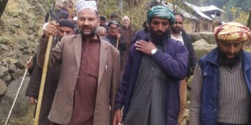 ممبر اسمبلی ترال کا دورہ بگمڈ اور برن پتھری