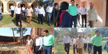 پرنسپل سیکرٹری ثقافت نے سانبہ قلعہ میں ڈسٹرکٹ لائیبریری کا دورہ کیا