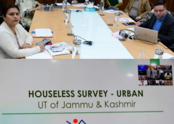 چیف سیکرٹری نے پی ایم اے وائی ( یو ) -2.0 کے تحت بے گھر لوگوں کی شناخت کیلئے تیاریوں کا جائزہ لیا