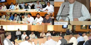 سپیکر نے سری نگر میں اعلیٰ سطحی اپیکس کمیٹی میٹنگ کی صدارت کی