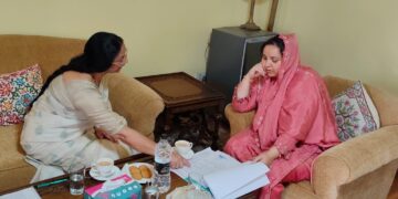 سکینہ اِیتو نے چیئرپرسن جے کے بی او پی اِی اِی کے ساتھ جموںوکشمیر میں پیشہ ورانہ تعلیم کے مواقع کو مضبوط بنانے پر تبادلہ خیال کیا
