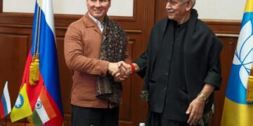 لیفٹنٹ گورنر نے روس کے جمہوریہ کالمیکیا کے سربراہ سے ملاقات کی