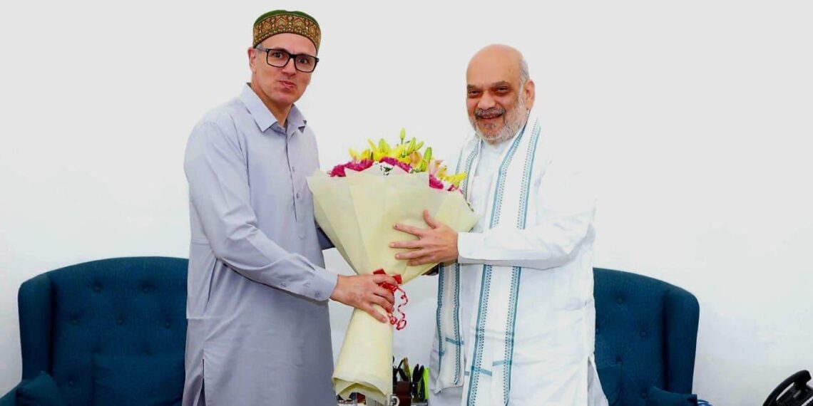وزیراعلیٰ عمر عبداللہ نے مرکزی وزیر داخلہ امیت شاہ سے ملاقات کی