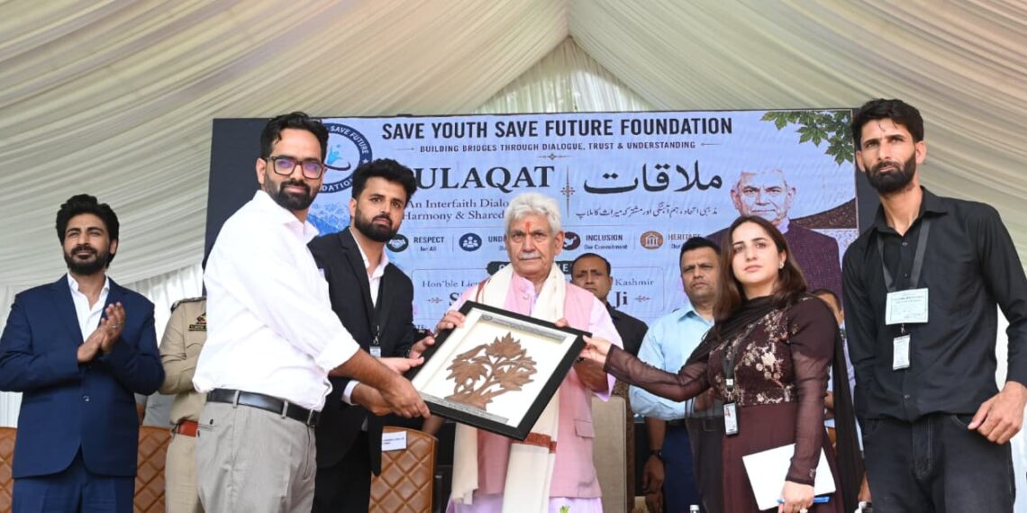 لیفٹیننٹ گورنر نے سیویوتھ سیو فیوچر فاﺅنڈیشن کے زیر اہتمام بین المذاہب ہم آہنگی مکالمے سے خطاب کیا