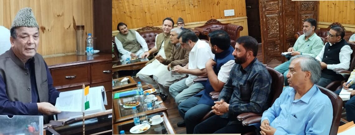 سپیکر نے قانون ساز اسمبلی کی خزاں سیشن سے قبل ’ آل پارٹی ‘ اور ’بزنس ایڈوائزری کمیٹی کے مشترکہ میٹنگ کی صدارت کی